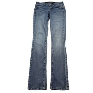 Grane Jeans Womens 1 Blue Low Rise Button Pocket Medium Wash Denim Pants